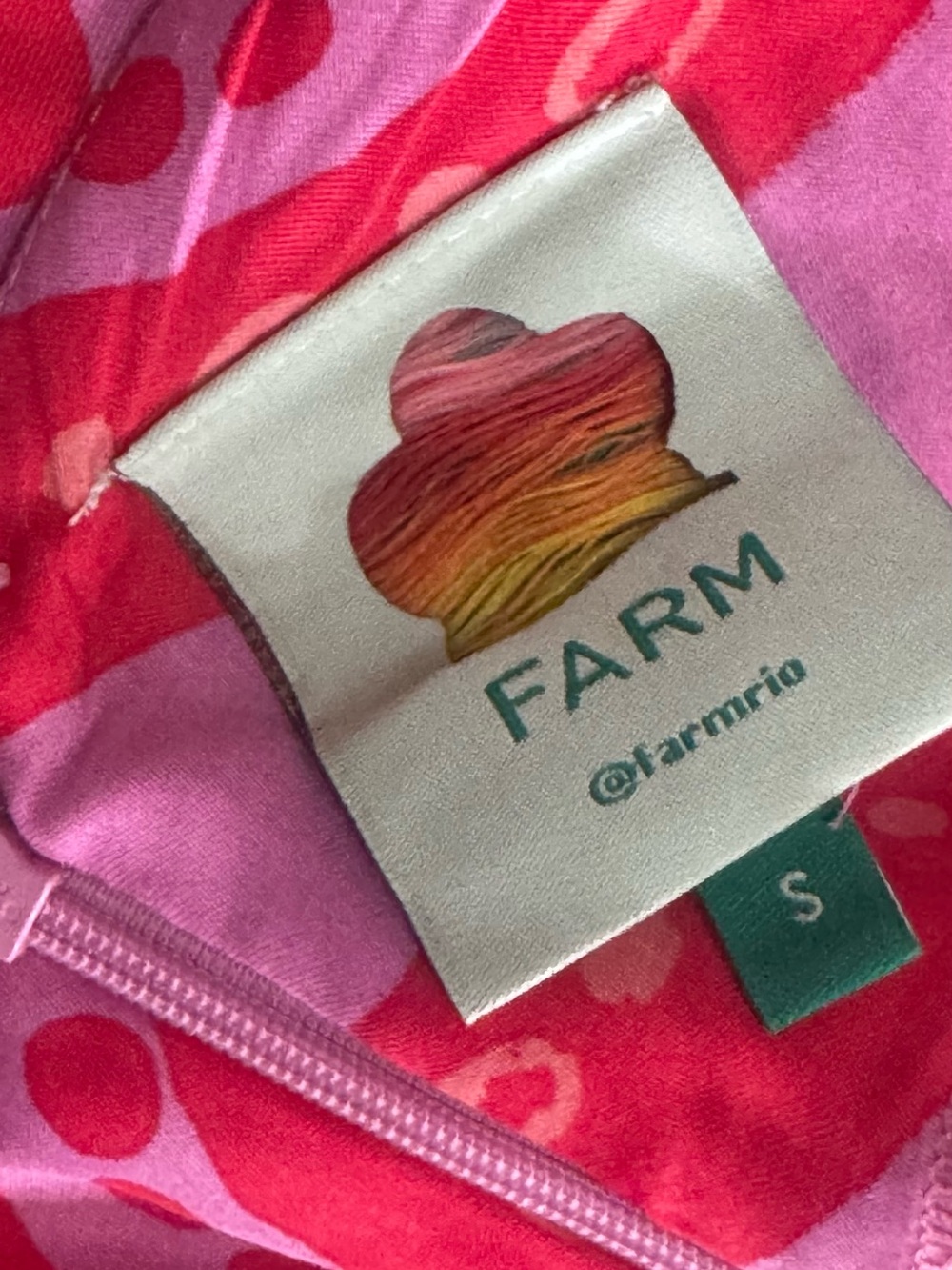 FARM Rio Pink and Red Printed Wrap Maxi Dress - Picture 6 of 6